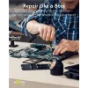 GOOBAY TOOLS 77840 precizinių atsuktuvų rinkinys su 35 antgaliais, S2 plieno, aliuminio rankena, elektronikai