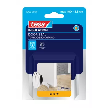 tesamoll UNIVERSAL durų tarpinės juosta balta 38 mm x 1 m (05422-00100-01)