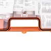 PETEX 43924135 DIN 13157 pirmosios pagalbos rinkinys, oranžinė, 280 x 115 x 200 mm, tvirtinama prie sienos, ABS plastikas, biurams, dirbtuvėms, mažoms įmonėms, švietimo įstaigoms