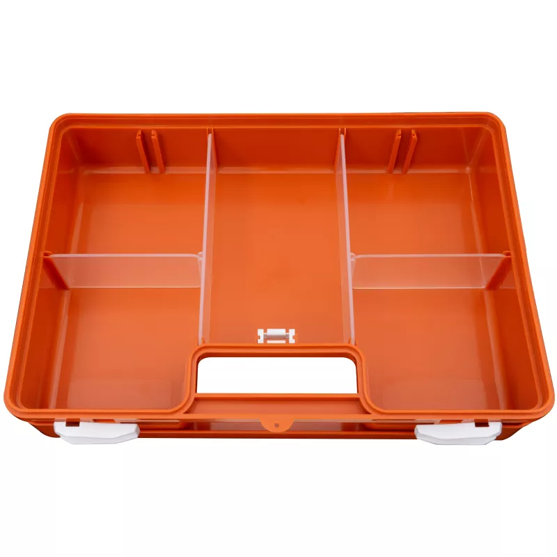 PETEX 43924135 DIN 13157 pirmosios pagalbos rinkinys, oranžinė, 280 x 115 x 200 mm, tvirtinama prie sienos, ABS plastikas, biurams, dirbtuvėms, mažoms įmonėms, švietimo įstaigoms