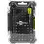 Goobay Tools 72 dalių antgalių rinkinys su magnetiniu greito keitimo laikikliu, S2 plieno antgaliai, 1/4 inch hex pavara, plokštieji, Phillips, Pozidriv, Torx, apsauginiai Torx, hex, apsauginiai hex, kvadratiniai, spanner, Tri-Wing, Torq-Set, 25 mm antgaliai 