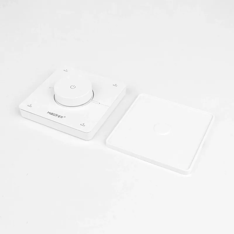 Miboxer K0 2,4GHz dvigubai baltos CCT LED nuotolinio valdymo pultas su sukamuoju ratuku, 4 scenos, baltas