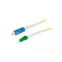 SYNERGY21 S215628V2 1,5 m OS2 vienmodis optinis komutacinis kabelis LC/APC į SC, 9/125µm, G.657.A2, 2 mm, geltonas