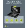 GOOBAY TOOLS 15 dalių mūro grąžtų rinkinys 4-12 mm su volframo karbido antgaliais ir dėklu 77849