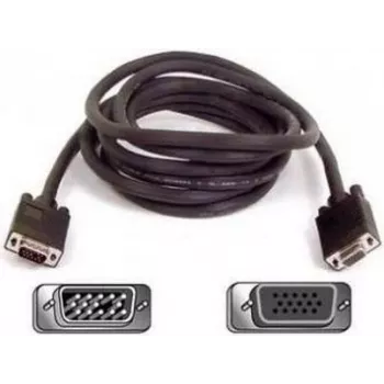 SYNERGY21 S215246 VGA lyties keitimo adapteris, vyriškas į moterišką, auksuoti kontaktai, juodas
