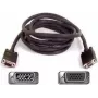 SYNERGY21 S215246 VGA lyties keitimo adapteris, vyriškas į moterišką, auksuoti kontaktai, juodas