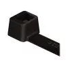 HellermannTyton T-Serijos T18R vidinių dantukų kabelių raištis, 100 mm x 2,5 mm, juodas, 100 vnt. paketas 111-01910