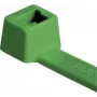 HellermannTyton T18R žalios spalvos kabelių raiščiai, 100 x 2,5 mm, PA66, 80 N, 100 vnt. (116-01815)