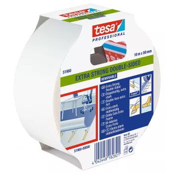 tesa 51960-00000-11 permatoma dvipusė PET juosta 10 m x 50 mm