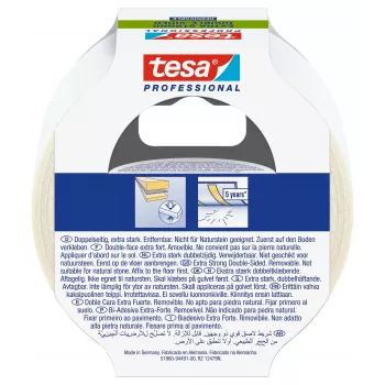 tesa 51960-00000-11 permatoma dvipusė PET juosta 10 m x 50 mm