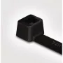 HellermannTyton T18I-HS-BK-C1 karščiui atsparus poliamido kabelių raištis, 100 x 2,5 mm, juodas, 100 vnt.
