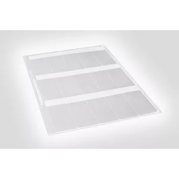HellermannTyton 594-81104 Terminio perdavimo etiketė skaidri balta 100mm x 100mm, 1000 etikečių