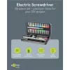 Goobay 77839 elektrinis precizinis atsuktuvas su baterija, 50 dalių, LED
