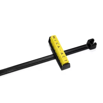 HellermannTyton WIC1 kabelių žymeklis juodas PA66 26,7 mm 100 vnt. 561-06000