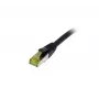 SYNERGY21 CAT6A S-STP lauko komutacinis kabelis RJ45, 0,5 m, juodas, atsparus UV/ vandeniui, AWG26
