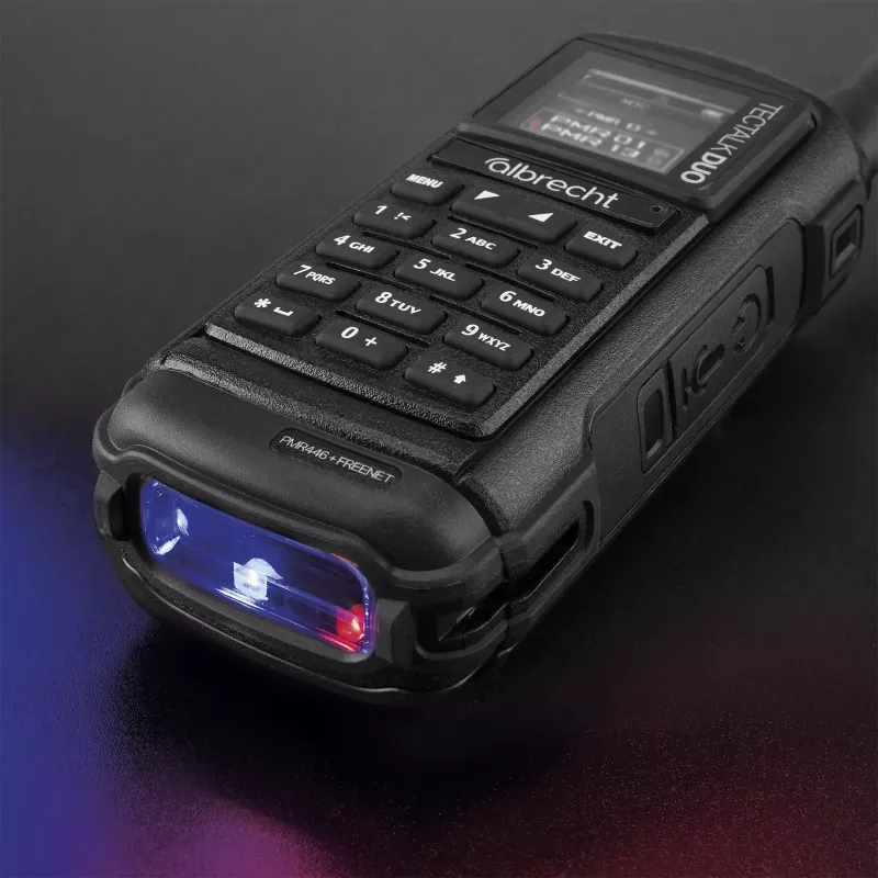 Albrecht Tectalk Duo PMR446 Freenet 1W dvipusio ryšio radijo rinkinys, juodas, 29148