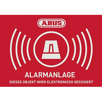 ABUS įspėjamasis lipdukas su logotipu 148 x 105 mm (1 vnt.) AU1422