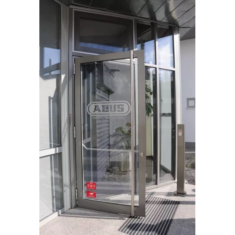 ABUS įspėjamasis lipdukas su logotipu 74 x 52,5 mm (1 vnt.) AU1423