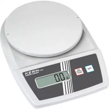 KERN EMB 500-1 precizinis laiškų svarstyklių rinkinys, 500 g talpa, 0,1 g skiriamoji geba, LCD ekranas, maitinimas iš tinklo
