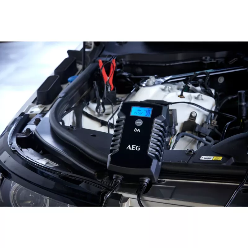 AEG LD8 10618 Automatinis akumuliatoriaus įkroviklis 12V/24V 8A/4A