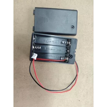 ALLNET 4duino 3x AAA baterijų laikiklis su įjungimo/išjungimo jungikliu ir 2 kontaktų JST jungtimi (Ref. 727)