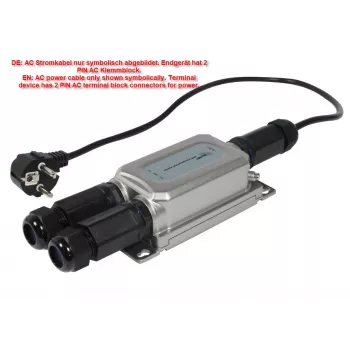 ALLNET Outdoor PoE injektorius IP67 IEEE 802.3bt 60W metaliniame korpuse ALL-PI2013Ov2BT60