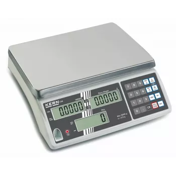 KERN CXB 3K0.2 skaičiavimo svarstyklės, 3 kg talpa, 0,2 g skaitmeninė raiška, 3 ekranai, RS-232