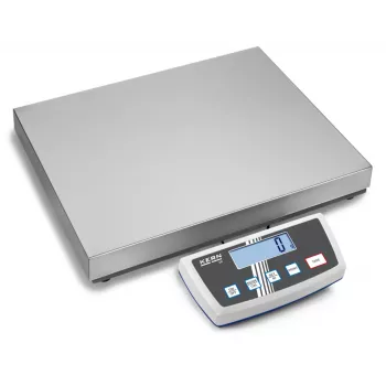 KERN DE 35K5DL dviejų diapazonų platforminės svarstyklės 35 kg / 5 g|10 g, nerūdijančio plieno platforma