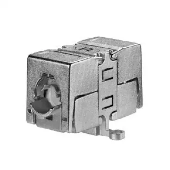Rutenbeck ClassEA RJ45 jungtis Cat.6A ekranuotas Keystone modulis, 10G, 500MHz, cinko lydinio, sidabrinis (13900331)