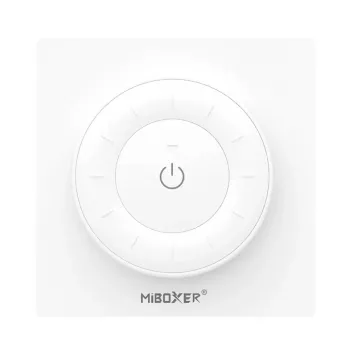 MiBoxer K3-W 2,4GHz dvigubai baltos spalvos LED nuotolinio valdymo pultas su sukamuoju jutikliniu ratuku