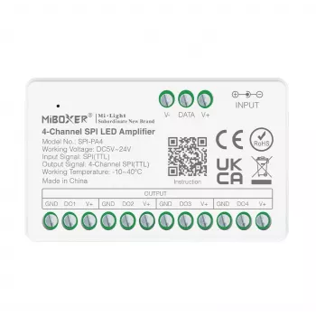 Synergy 21 Pixel LED Controller SPI-Serie 4 kanalų stiprintuvas / kartotuvas (SPI-PA4)