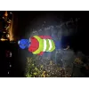 IWH 453502 vaikiška ryškiaspalvė saugos liemenė EN 1150, fluorescencinė geltona, su kibukais, unisex