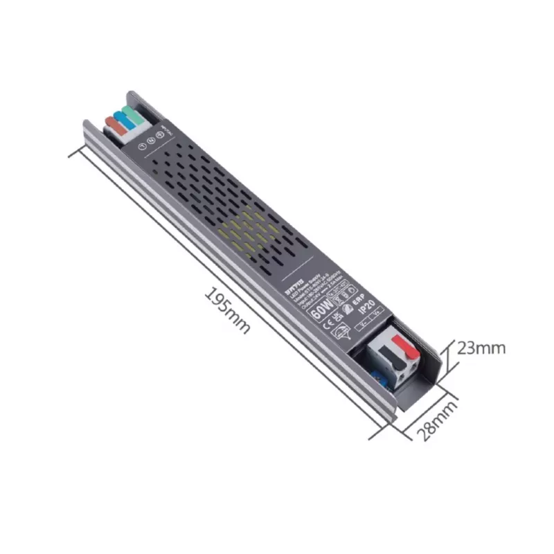 SYNERGY21 S21-LED-026124 24V 60W Slim Line LED maitinimo šaltinis