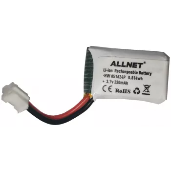 ALLNET Mini Drono Atsarginė Baterija 3.7V 220mAh Li-ion (HW851624P)