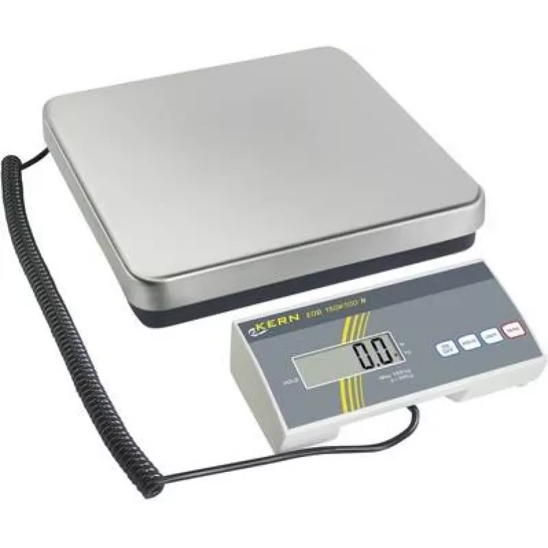 KERN EOB 150K50 platforminės svarstyklės, 150 kg talpa, 50 g skyra, LCD ekranas, maitinimas iš tinklo / baterijų