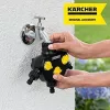 Kärcher 2.645-200.0 3 krypčių skirstytuvas su 60 mm siurbimo žarna ir atbuliniu vožtuvu