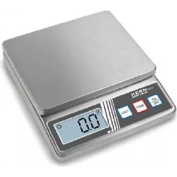 KERN FOB 5K1S skaitmeninės pašto svarstyklės, 5 kg talpa, 1 g skyra, sidabrinės