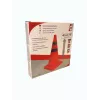IWH 019209 eismo kūgis, 30 cm, lankstus PVC su atspindinčiomis juostomis, oranžinis, universaliam transportui