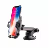 IWH 019262 universalus išmaniojo telefono laikiklis automobiliui su siurbtuku ir lanksčiu gooseneck kaklu