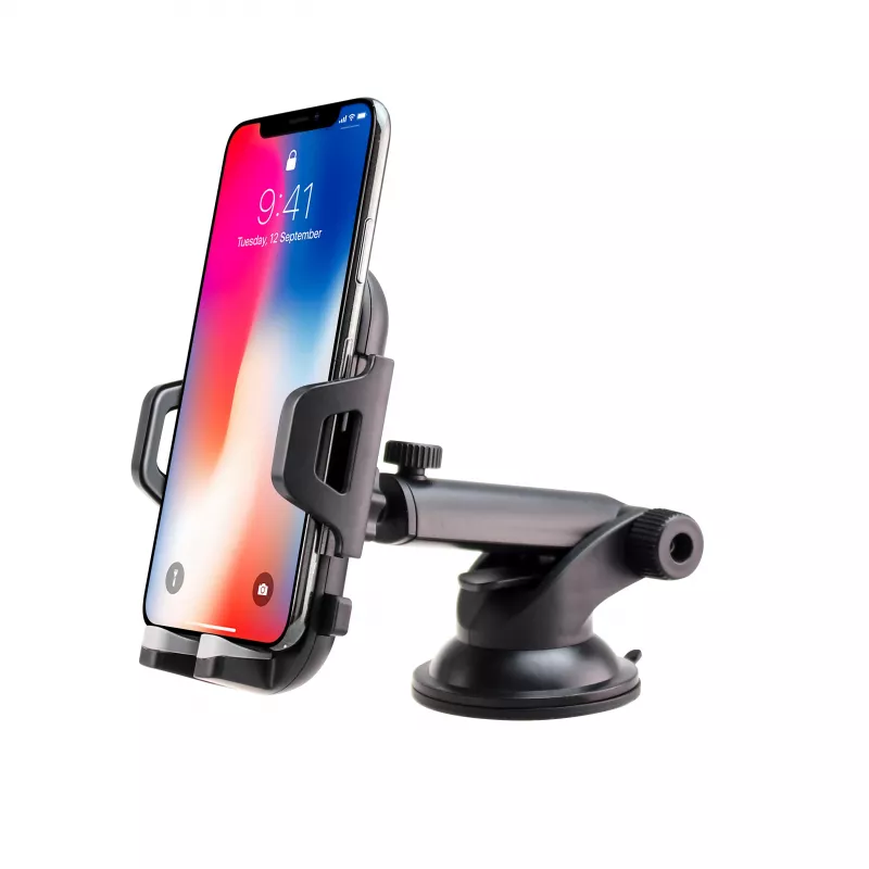 IWH 019262 universalus išmaniojo telefono laikiklis automobiliui su siurbtuku ir lanksčiu gooseneck kaklu
