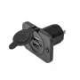 IWH USB dvigubas įleidžiamas lizdas 12/24V 2.1A 2x USB-A juodas 019006