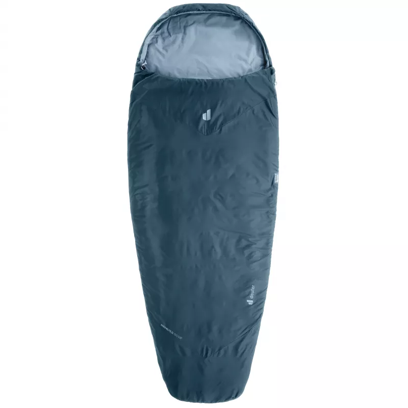 Deuter Dreamlite EL 15C/59F sintetinis miegmaišis, užtrauktukas kairėje, 50D perdirbto poliesterio ripstop, 800 g, nautic-breeze