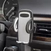 IWH 019260 360° pasukamas automobilinis telefono laikiklis, skirtas 53-95 mm išmaniesiems telefonams, juodas