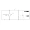 Siemens SIRIUS 3RN2 termistoriaus variklio apsaugos relė 3RN2012-2BW30, 24 V AC/DC, 1 jutiklio grandinė, 1NO+1NC, varžtiniai gnybtai, DIN bėgelis