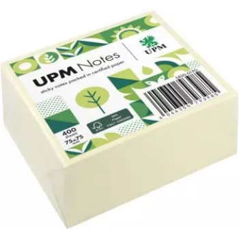 UPM Notes lipnūs lapeliai 5820-01PG 75x75mm 400 lapelių geltoni