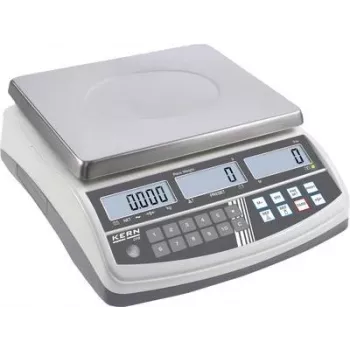 KERN CPB 6K0.1N skaičiuojančiosios svarstyklės, 6 kg talpa, 0,1 g skaitmenų skiriamoji geba, įkraunama baterija