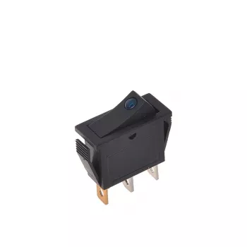IWH mėlynai šviečiantis perjungiklis 12V/24V 10A SPST ON-OFF, skydelyje montuojamas 19028