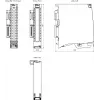 Siemens SIMATIC S7-1500 skaitmeninių išėjimų modulis DQ 32x24VDC/0.5A, 32 kanalai, sourcing (PNP), push-in priekinis jungtis, diagnostika | 6ES75221BL100AA0