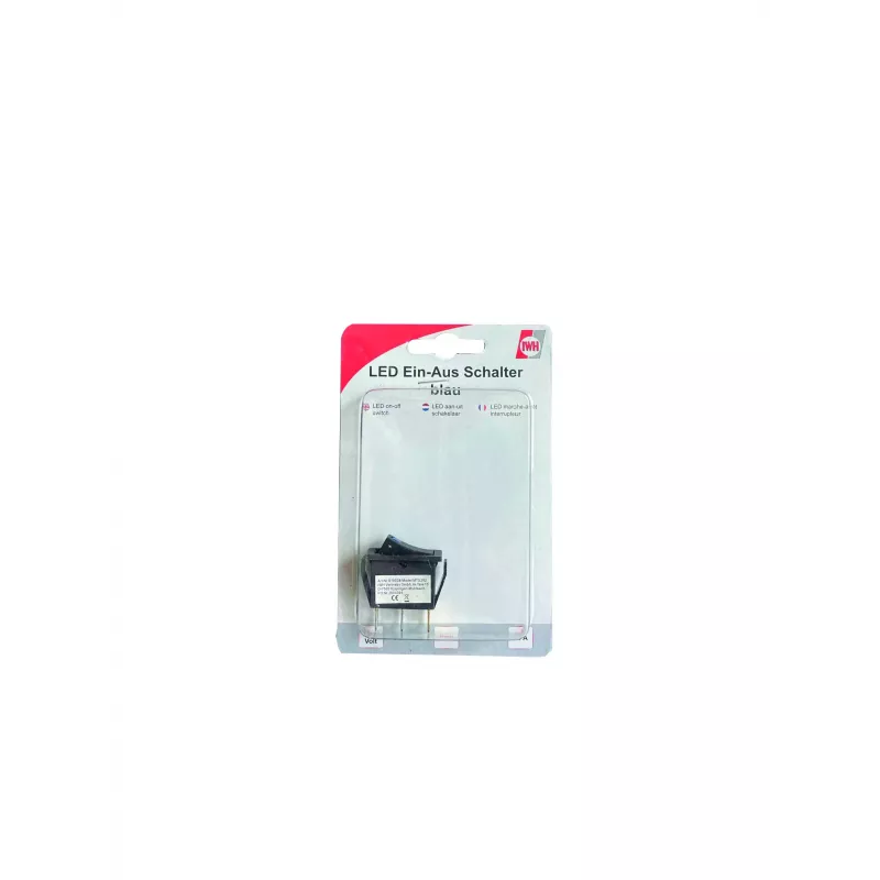 IWH raudonas apšviestas svirtinis jungiklis 12V/24V 10A ON-OFF SPST 19029