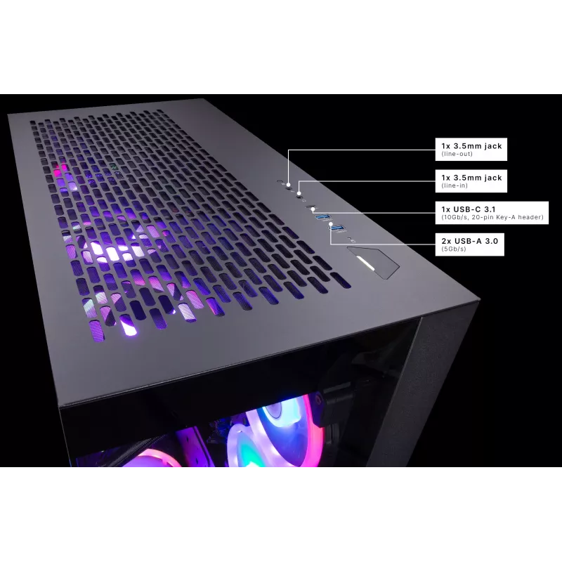 Captiva Highend Gaming R99-755 stalinis kompiuteris - AMD Ryzen 9 9950X3D, Radeon RX 9070 XT 16GB, 64GB RAM, 2TB SSD, Windows 11 Home